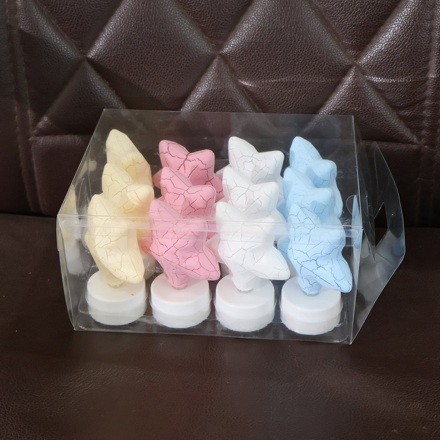 Star Shape Decorative LED Tealight Candles (12 Pc) Star Shape Decorative LED Tealight Candles (12 Pc)